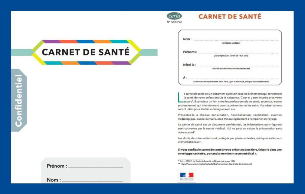 Découvrez le nouveau carnet de santé